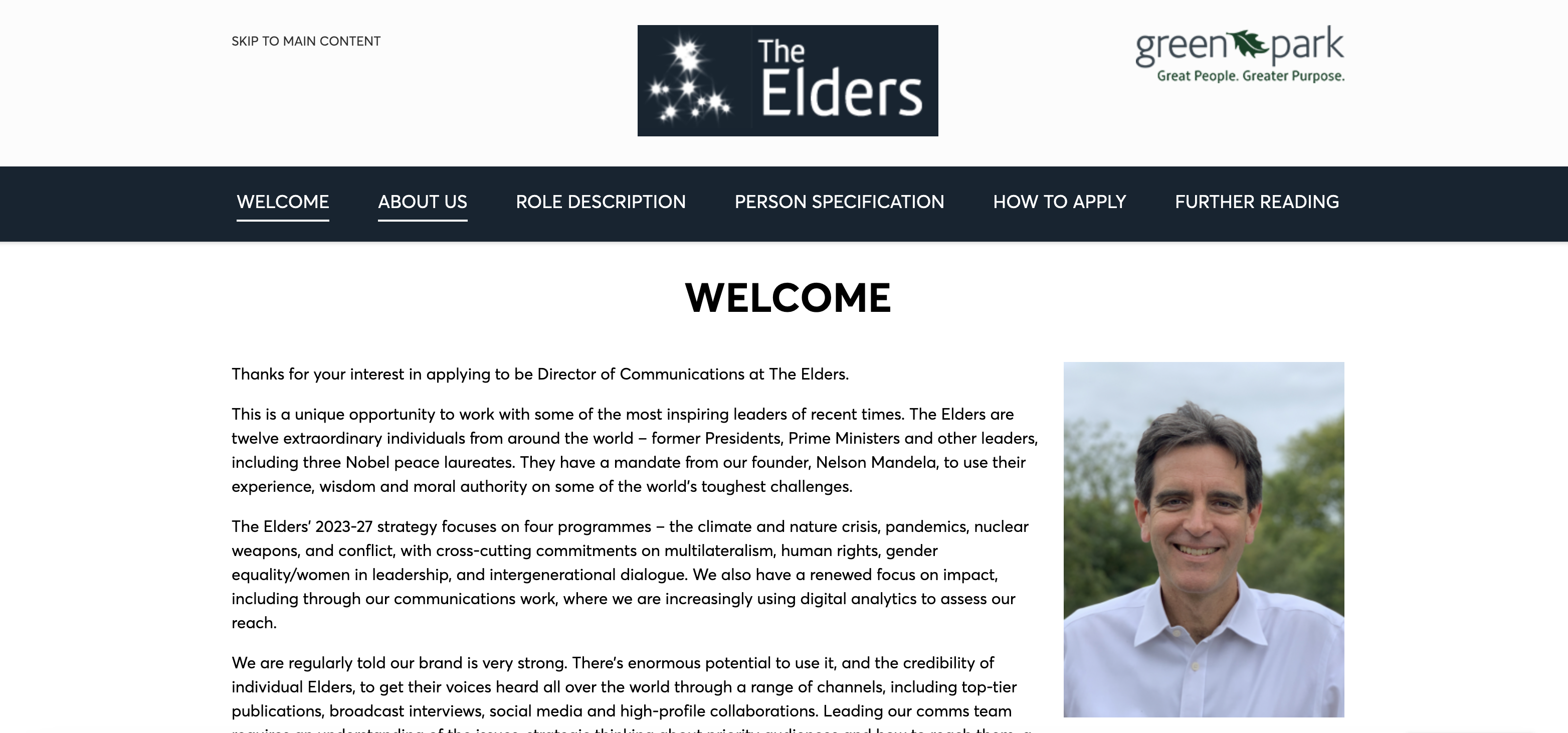 The Elders Person Specification