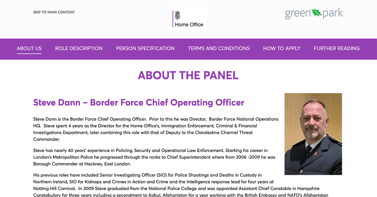 Home Office Role Description