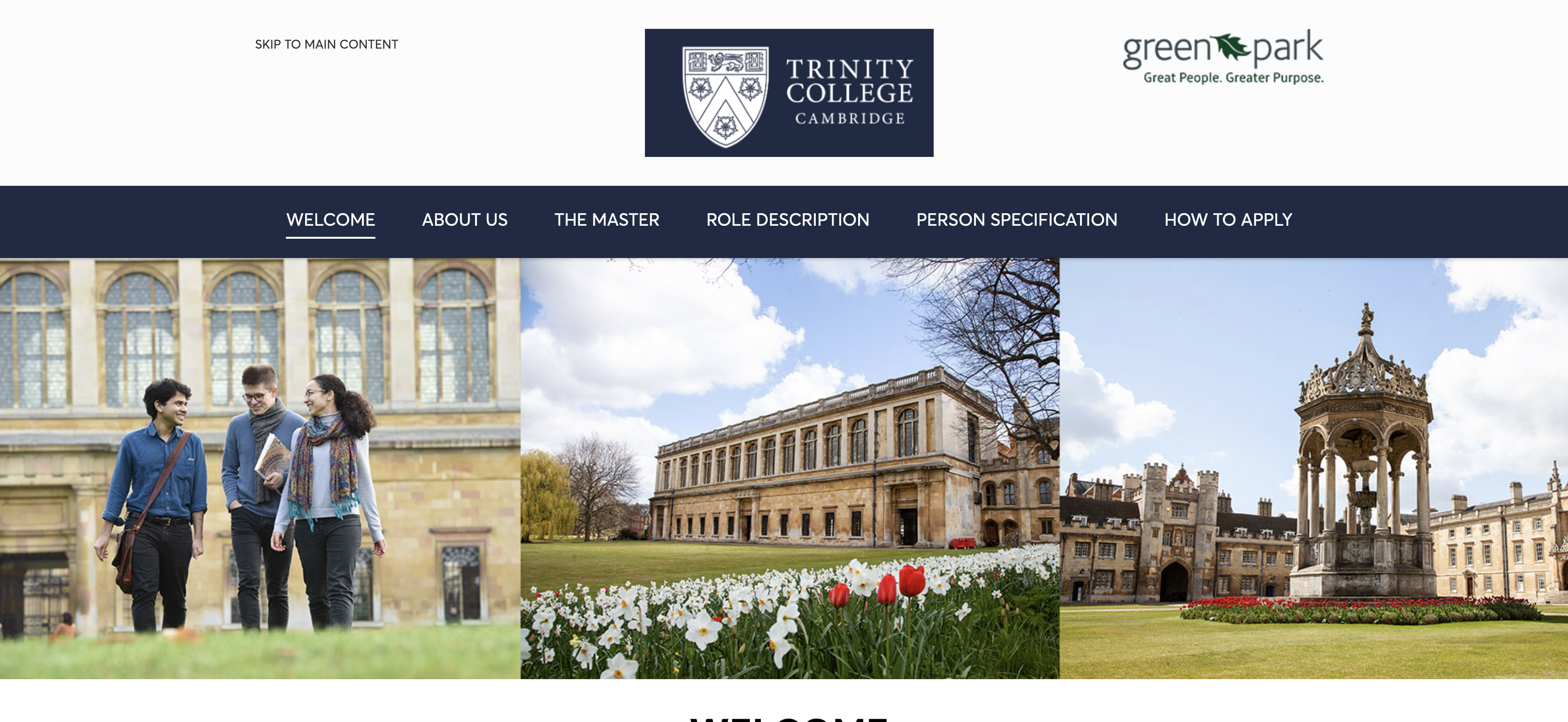 Welcome to Trinity College